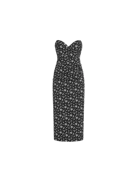 Sukienka Dolce And Gabbana z nadrukiem czarna