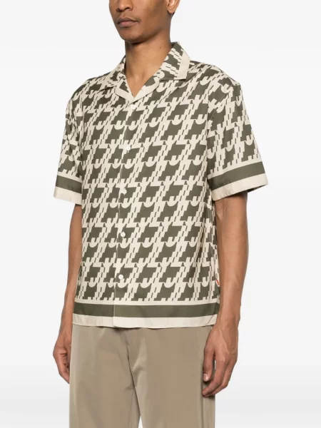 Риза J.lindeberg с принт зелено