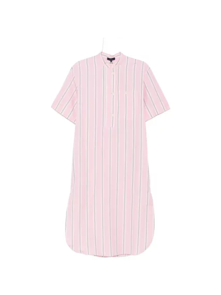 Sukienka koszulowa Soeur w paski garniturowa różowa