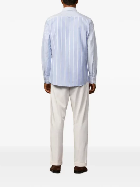 Cămașă Hackett London din țesătură twill albastru