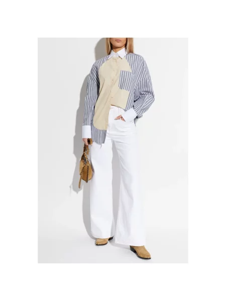 Koszula Stella Mccartney w paski z paskiem
