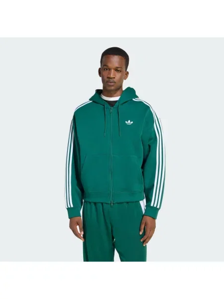 ADIDAS ORIGINALS Mikina Adicolor Spacer zelená bílá
