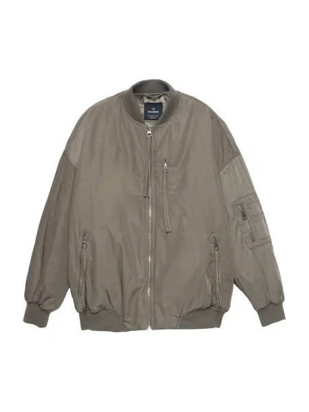 Pull&Bear Geacă de primăvară-toamnă kaki