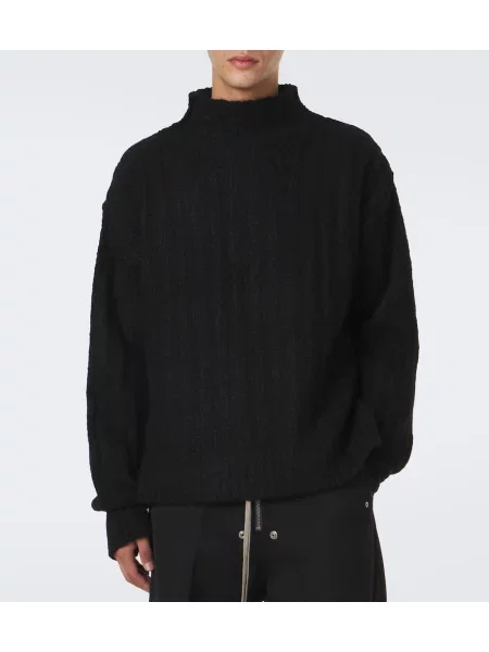 Pulover Rick Owens de mătase negru