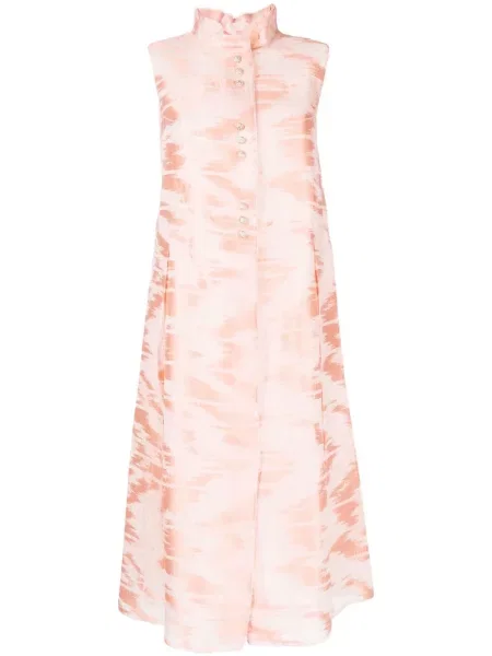 Rochie midi Shiatzy Chen cu imagine până la genunchi de costum roz