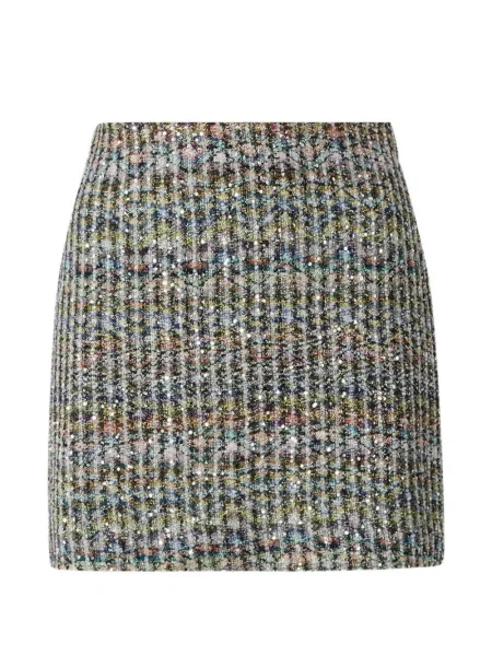 Fusta mini Missoni cu paiete gri