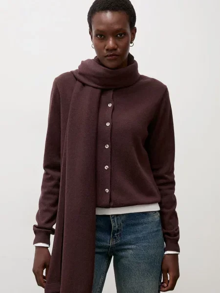 Answear.LAB cardigan pentru femei din lână merino maro