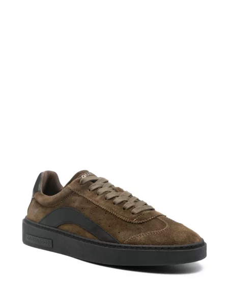 Sneakerși Dsquared2 din piele de căprioară maro