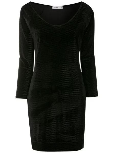 Rochie Amir Slama cu decolteu în U de costum negru
