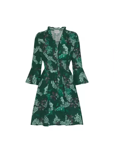 Sukienka American Dreams w kwiatki zielona