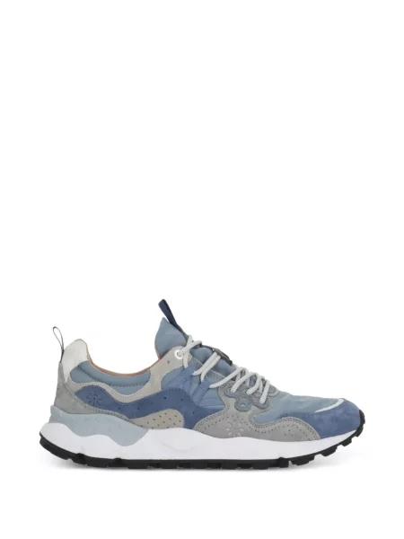 Sneakerși Flower Mountain cu șireturi din dantelă albastru