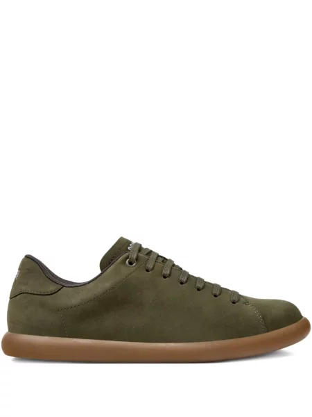 Sneakerși Camper cu șireturi din dantelă verde