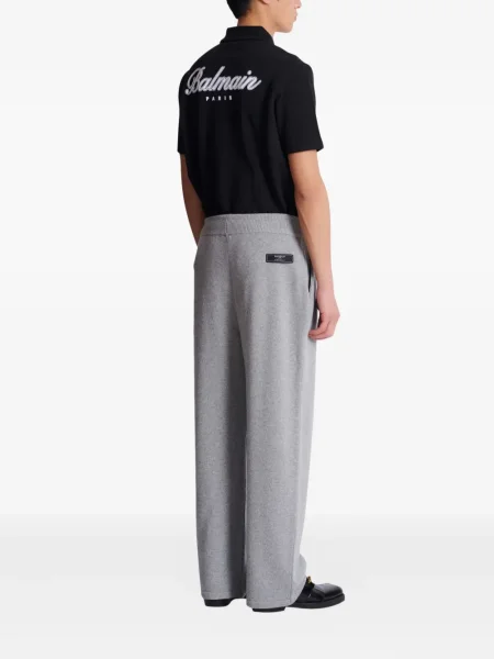 Pantaloni Balmain de lână gri