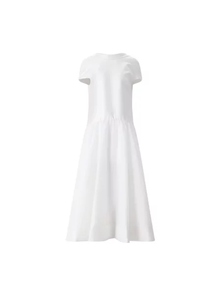 Satynowa maksi sukienka maxi Self-portrait biała