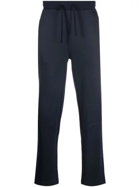 Pantaloni Corneliani cu dungi alergare albastru
