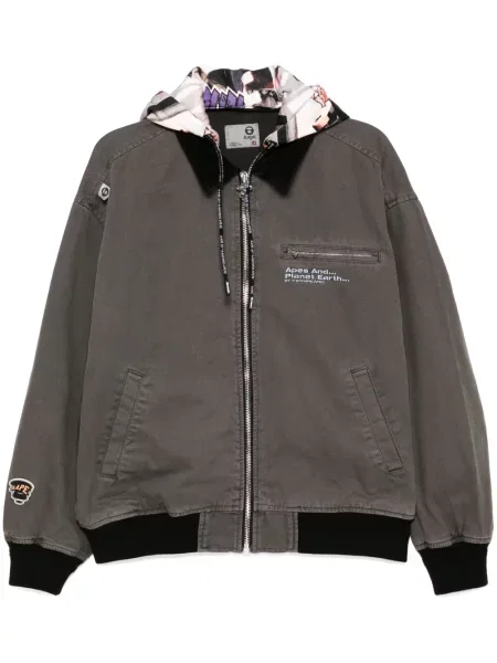 Geacă Aape By A Bathing Ape cu glugă cu imagine