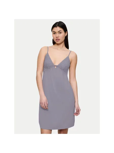 Triumph Nočna srajca Aura Spotlight Regular Fit siva