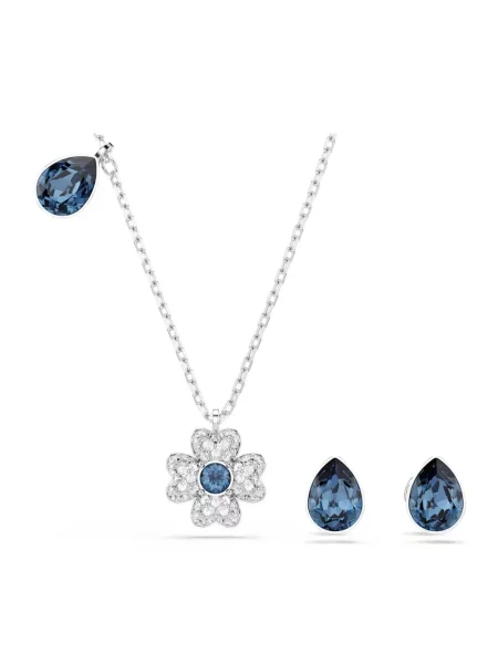 Naszyjnik Swarovski szary