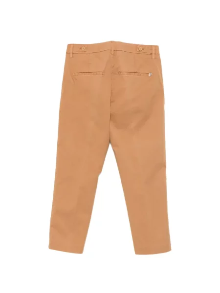 Pantaloni Dondup cu autograf maro