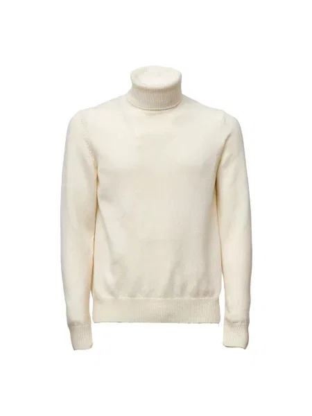 Sweter z golfem Zanone wełniany biały