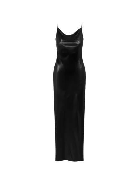Rochie maxi Maison Close cu spatele deschis de costum negru