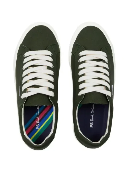 Fűzős csipkés sneaker Ps Paul Smith autogrammal zöld