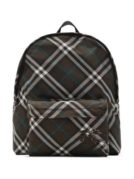 Rucsac Burberry în carouri retro verde