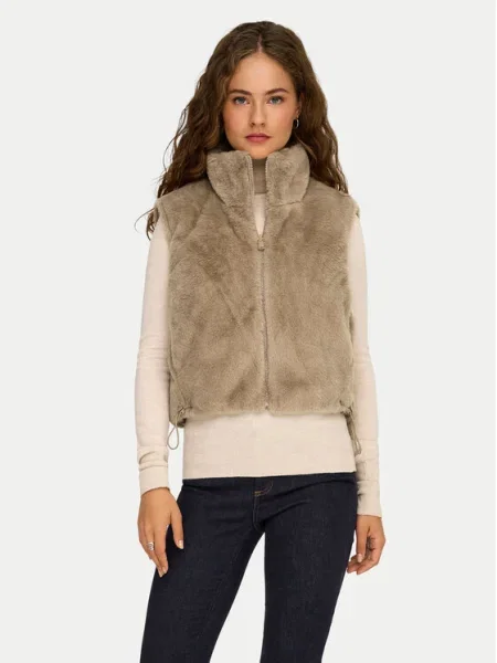 ONLY Vestă Dana Regular Fit bej