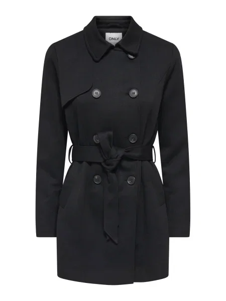 ONLY Palton de primăvară-toamnă ONLSEDONA VALERIE' negru
