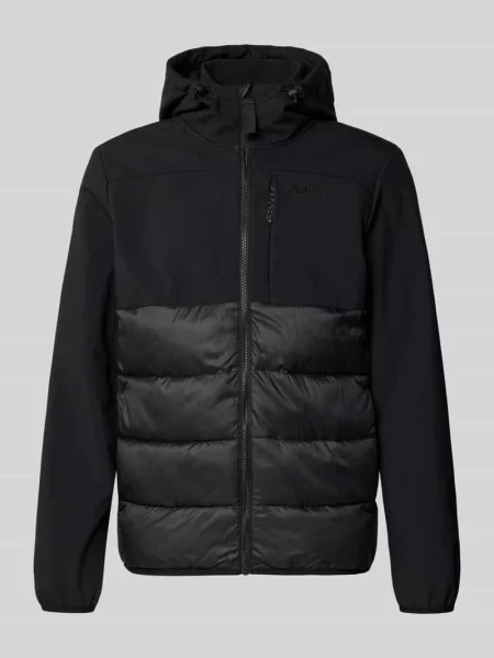 Kurtka pikowana o kroju regular fit z funkcją wodoodporną Tom Tailor Denim czarna