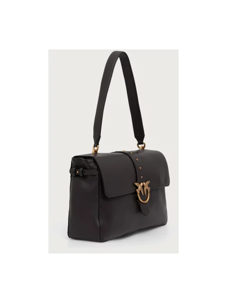 Torebka crossbody Pinko skórzana brązowa
