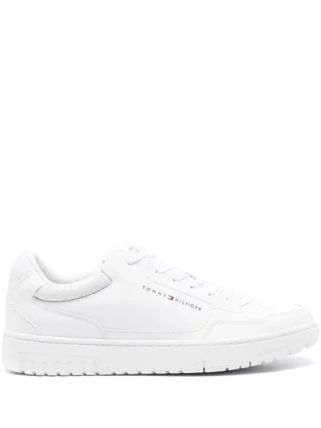 Δερμάτινα sneakers Tommy Hilfiger λευκό