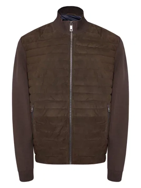 Milestone Usnjena jakna MSTurner rjava