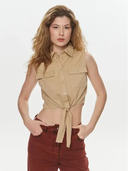 Brave Soul Cămașă Straight Fit bej