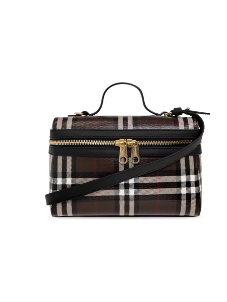 Torebka Burberry skórzana brązowa