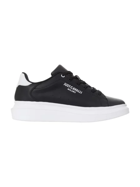 Sneakersy Just Cavalli skórzane czarne