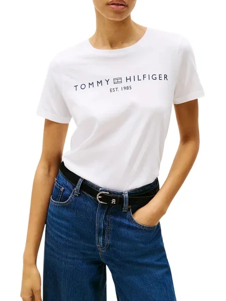Tricou Tommy Hilfiger alb