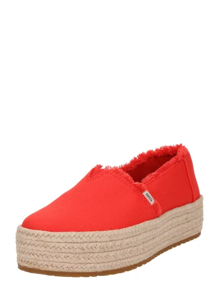 Espadrile Toms Valencia Platform rdeča