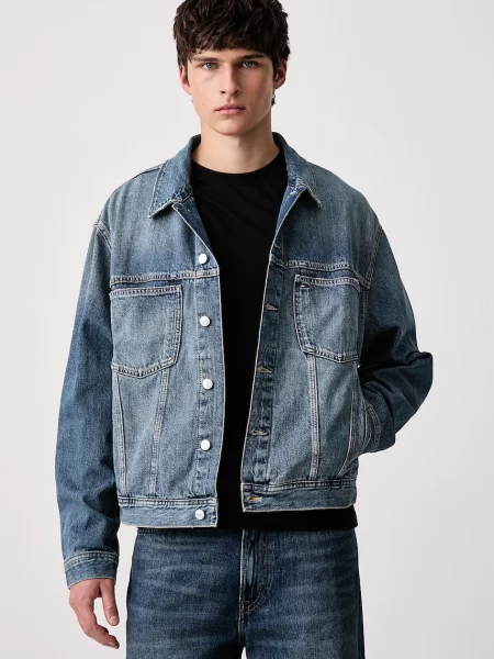 Tommy Jeans kurtka jeansowa niebieska