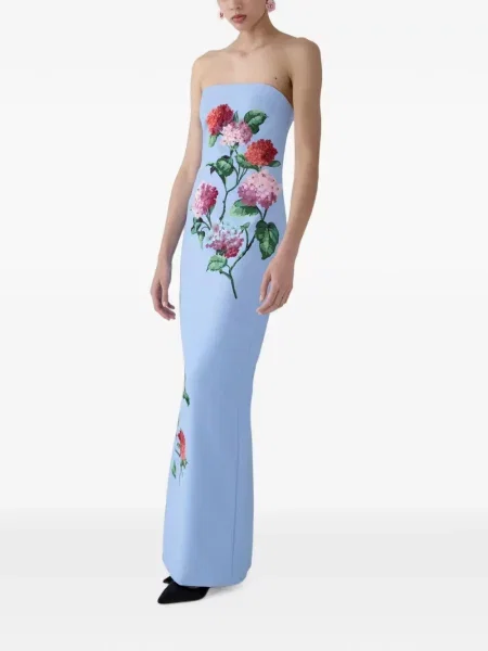 Rochie maxi Carolina Herrera albastru