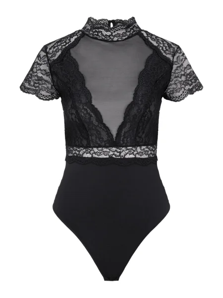 Guido Maria Kretschmer Bodi srajca Rosalia' črna