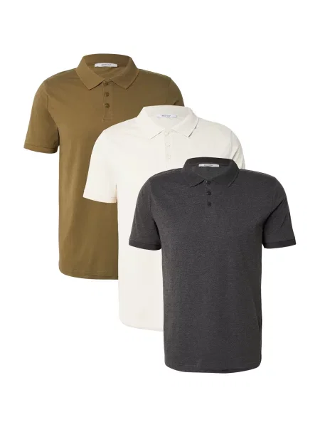 ABOUT YOU Tricou Kilian ecru / noapte / oliv albastru