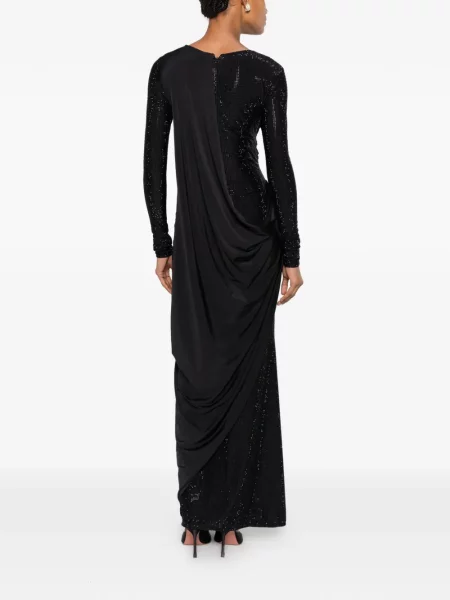 Rochie Miron drapată negru