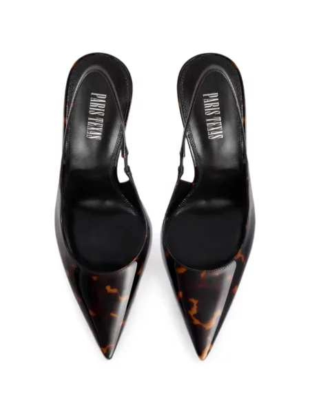 Pantofi cu toc Paris Texas slingback maro