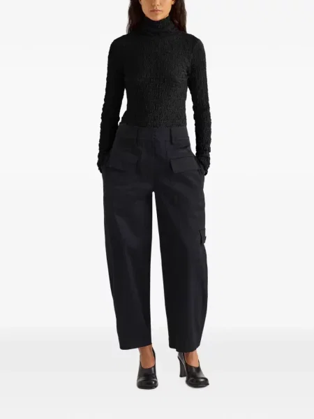 Top Proenza Schouler White Label din jacard alb