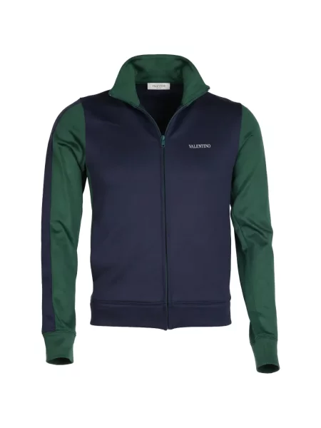 Hanorac cu fermoar Valentino Garavani albastru