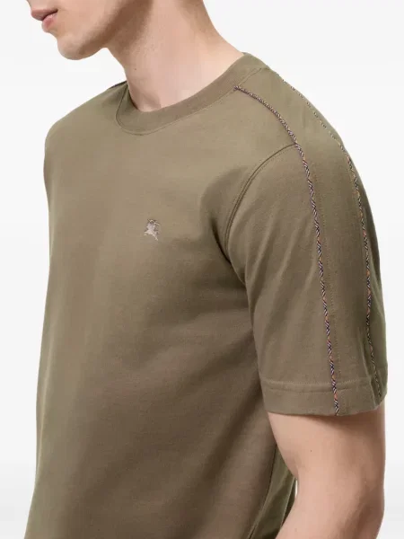 Tricou Burberry în carouri verde