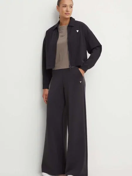 Guess pantaloni de trening pentru femei OLYMPE negru
