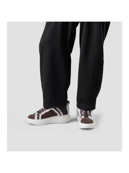 Sneakersy Alexander Smith skórzane brązowe