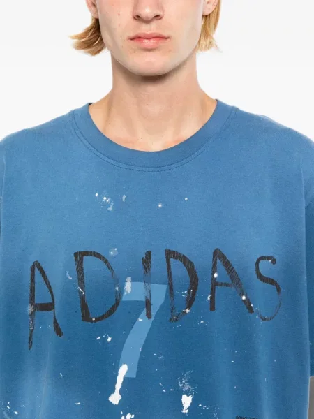 Sneakerși Adidas Spezial cu autograf albastru